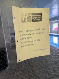The pool was a deciding factor. What a letdown.