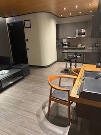 Living room kitchen area