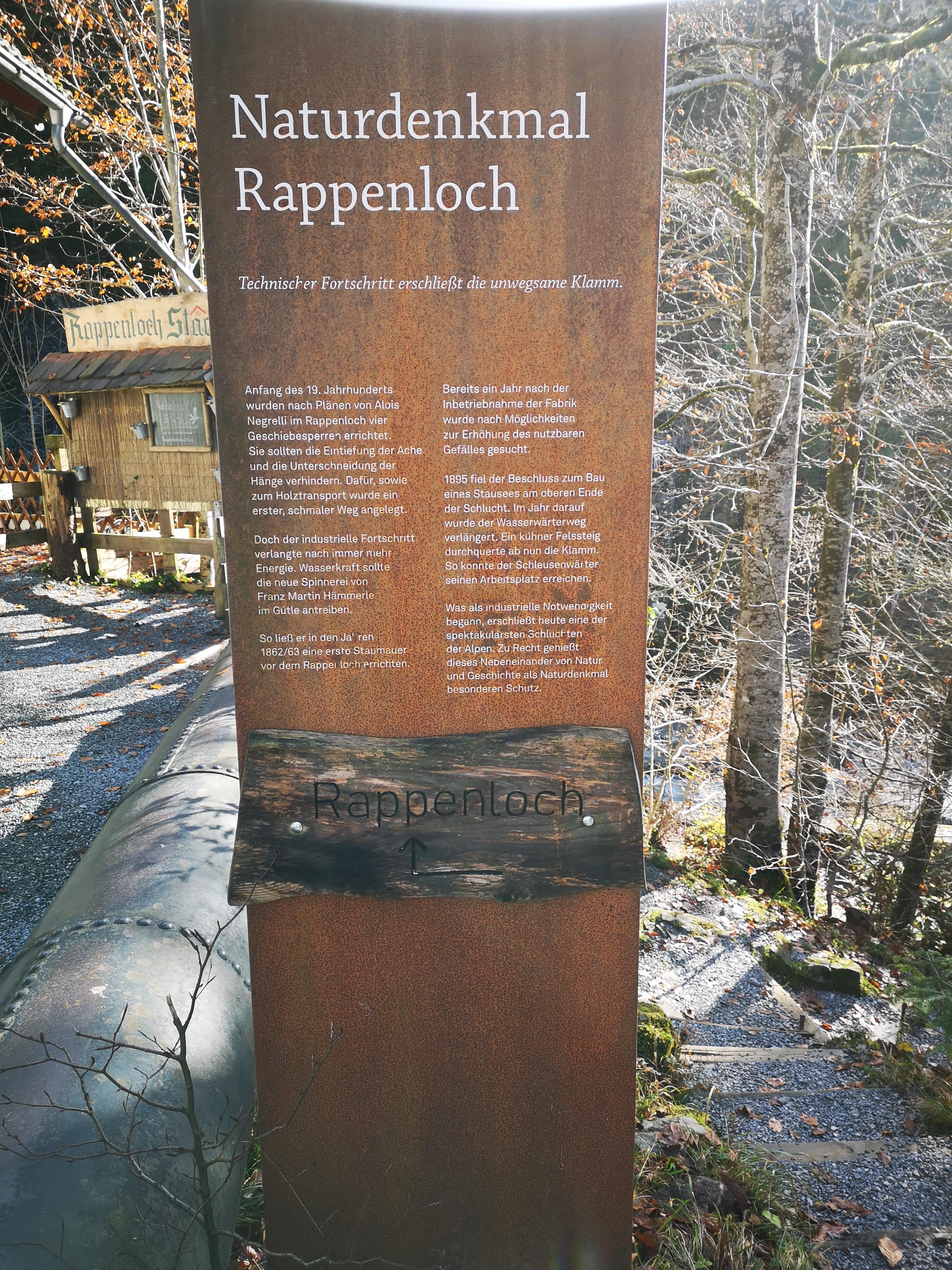 Rappenlochschlucht Wanderweg