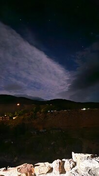 Sky view after dark from back patio