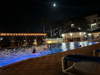 Pool in the evening.