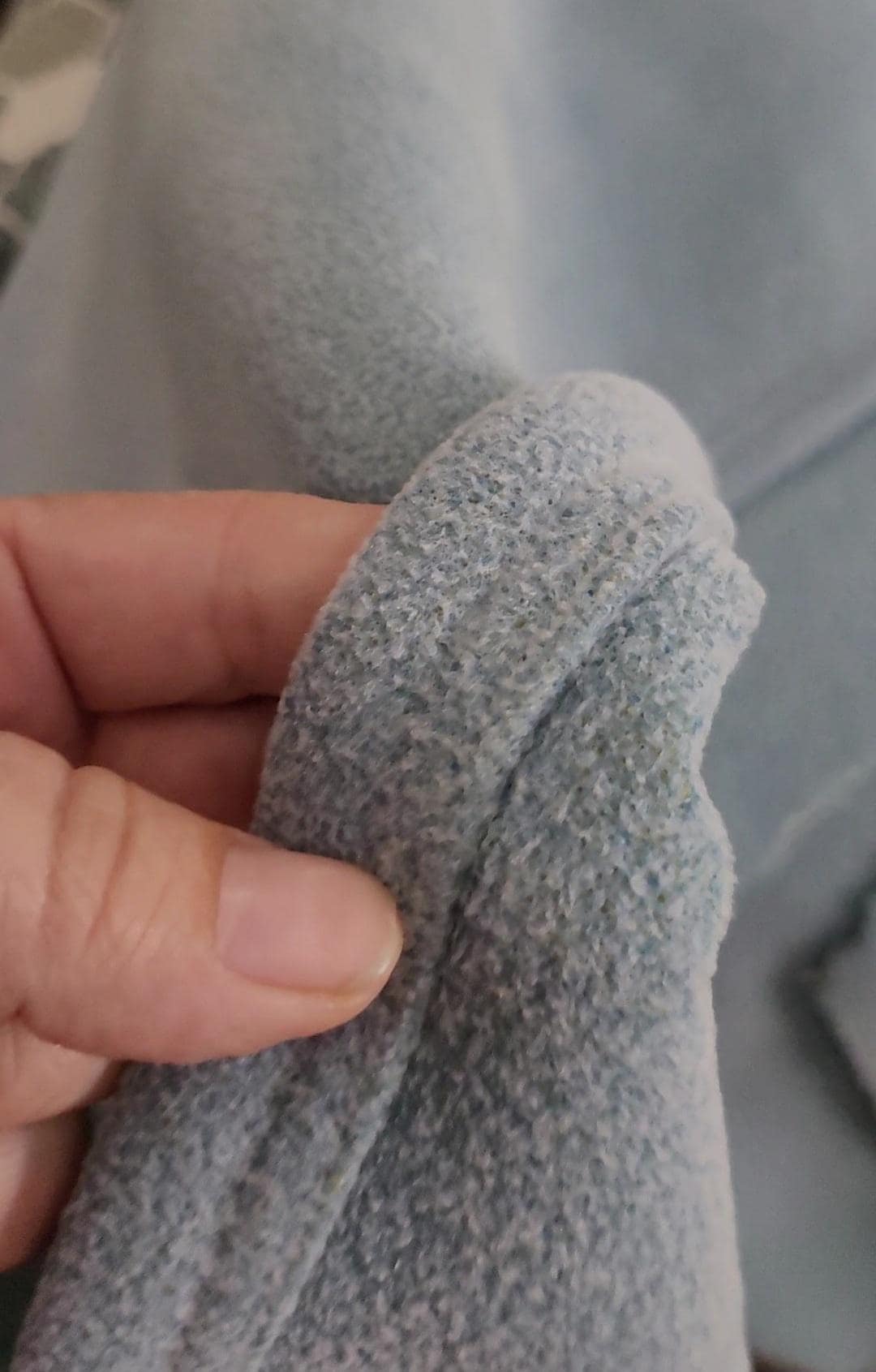 It looked and felt dirty along with the sheets.