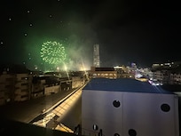 NYE fireworks from balcony
