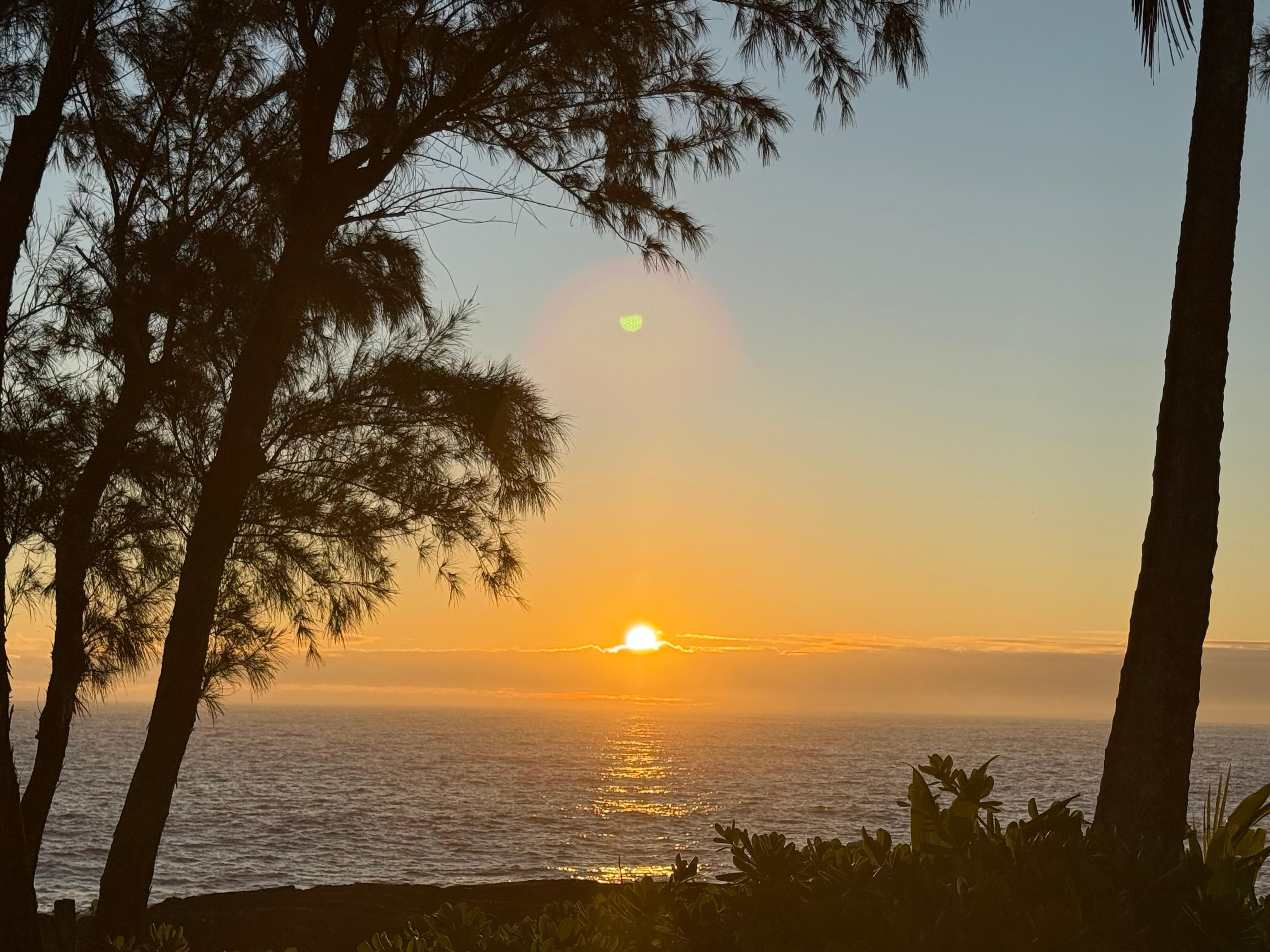 Sunrise from property.