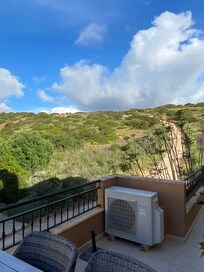 Vue arrière du balcon