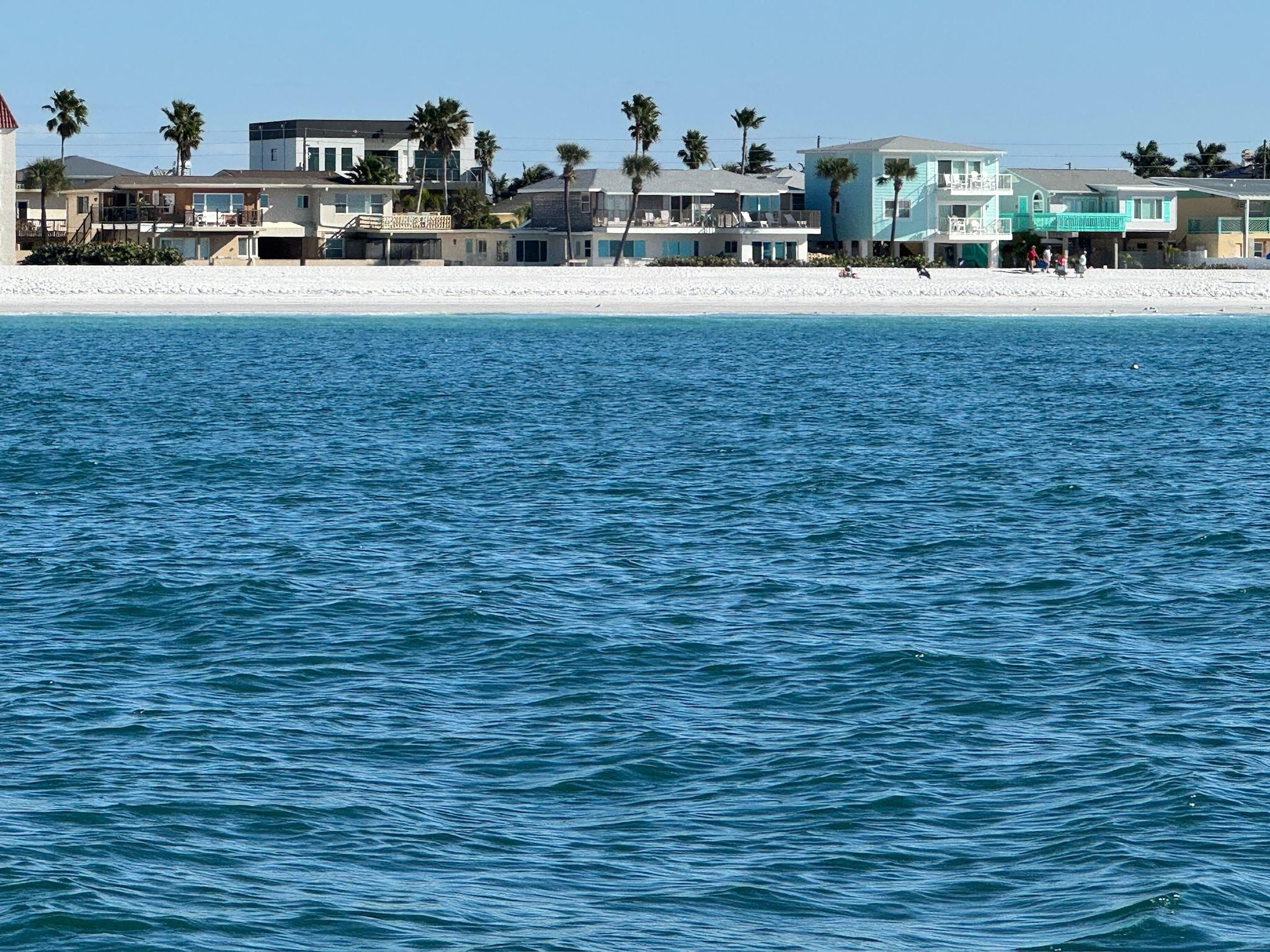 This is from a boat, looking at the property from the water.
