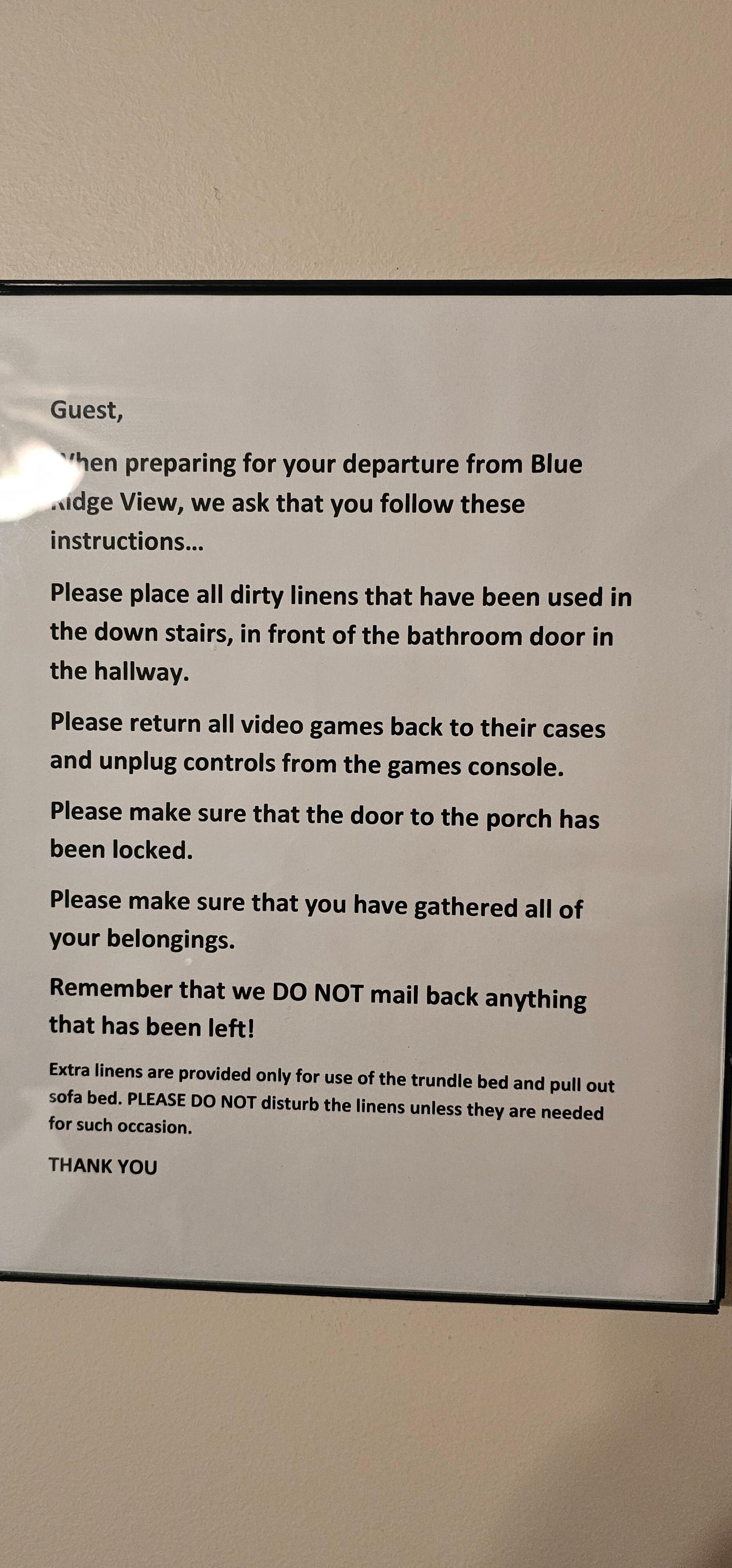 SOME OF THE RULES