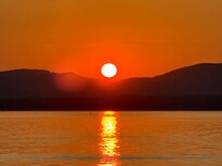 Sunset on the lake.