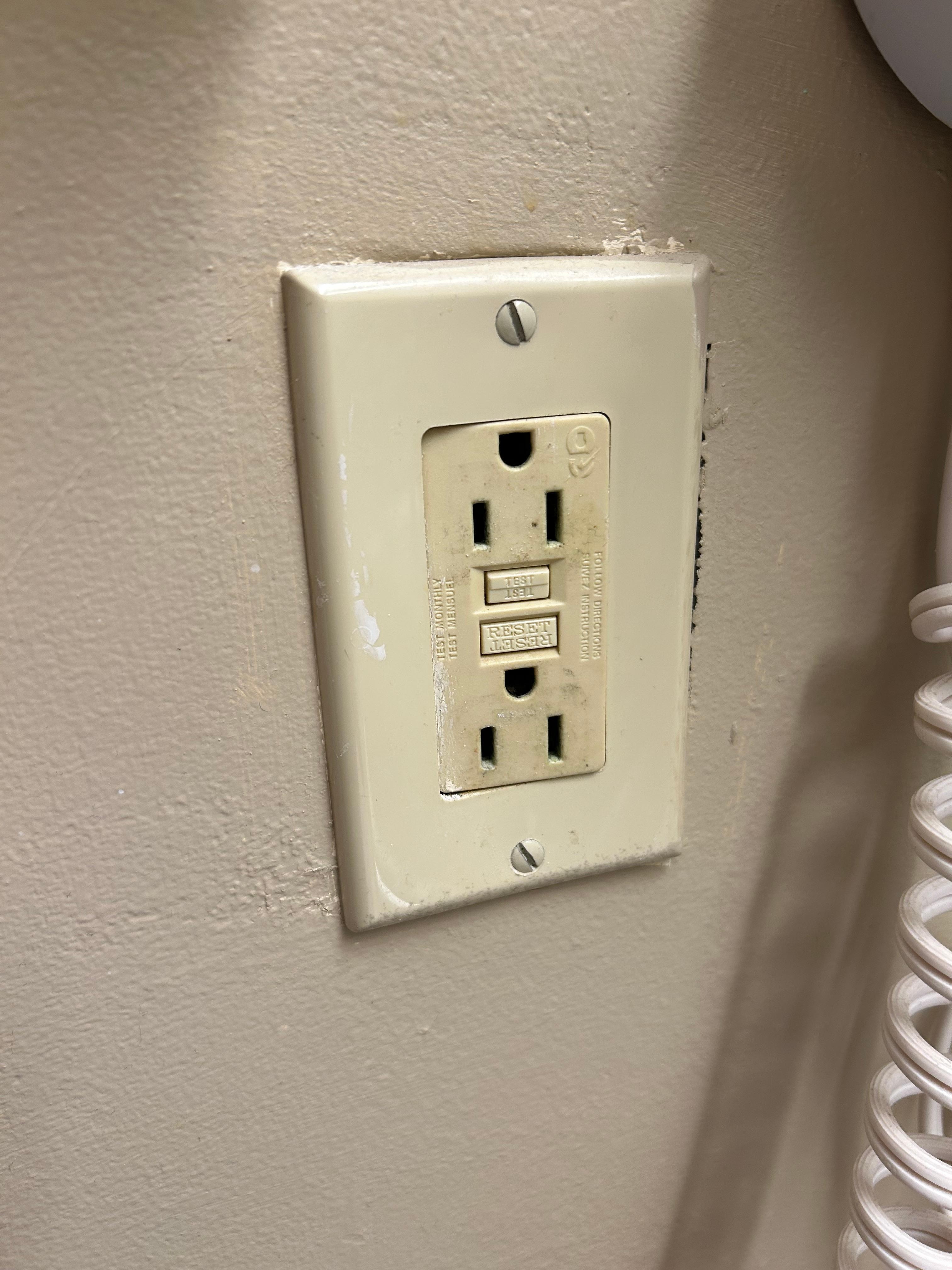 The outlet did not look safe at all 
