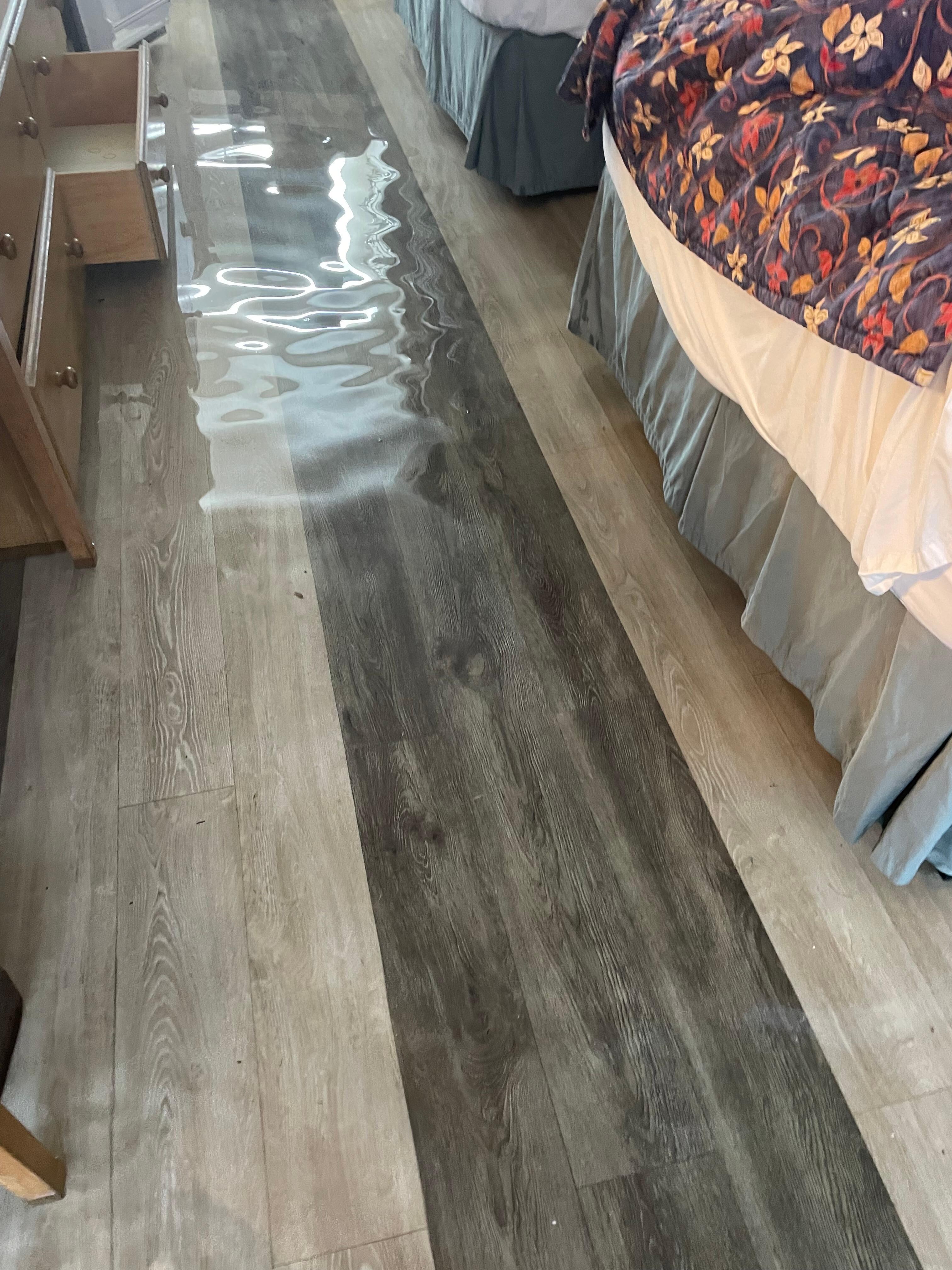 Flooded room