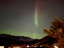 Northern lights from outside the hotel