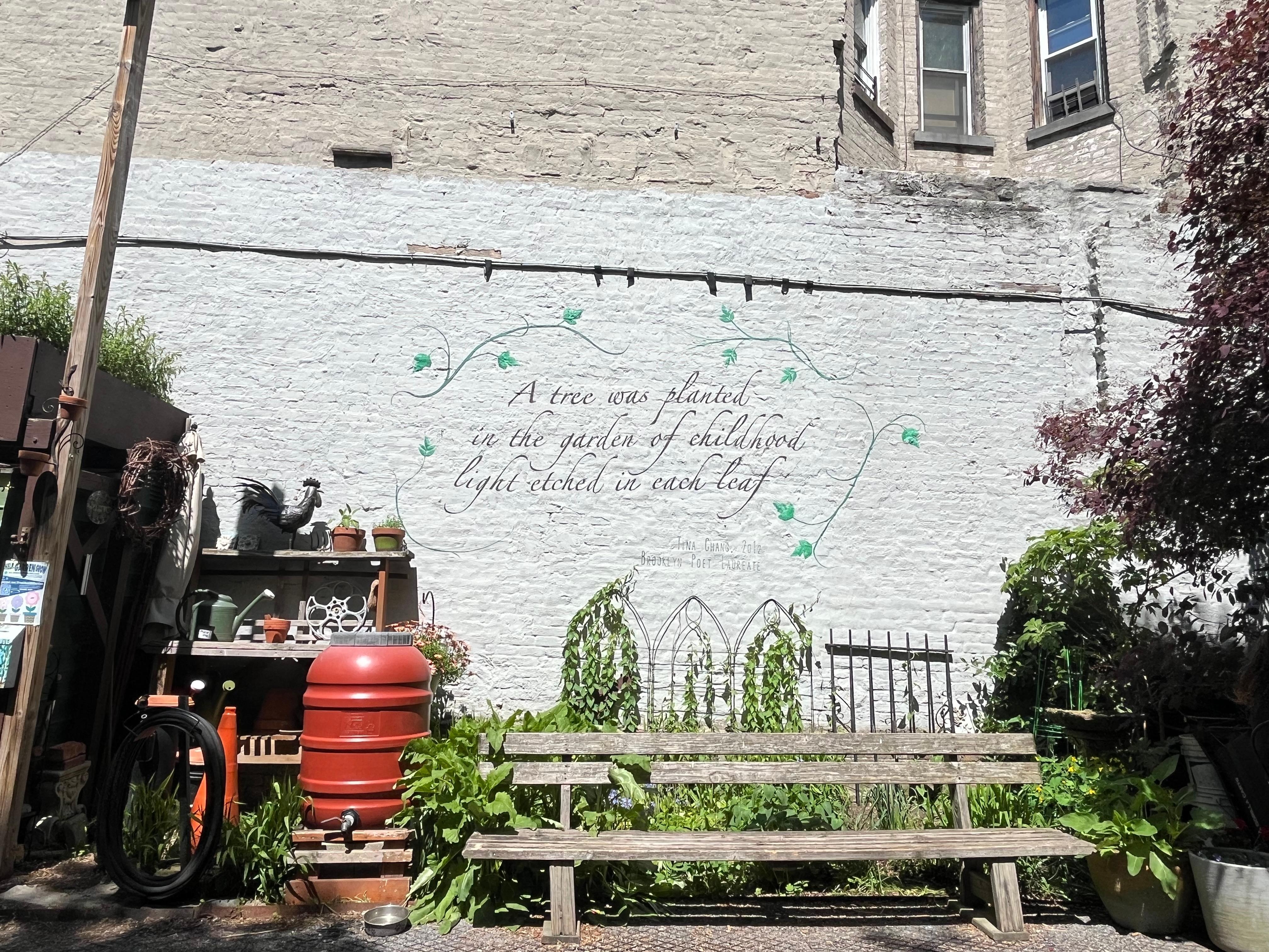 Lovely park one block away