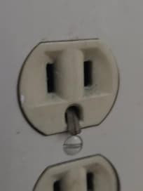 Something coming out of the outlet