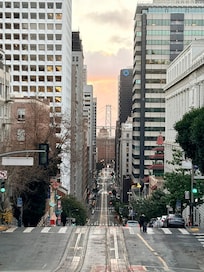 Just down the street from the hotel