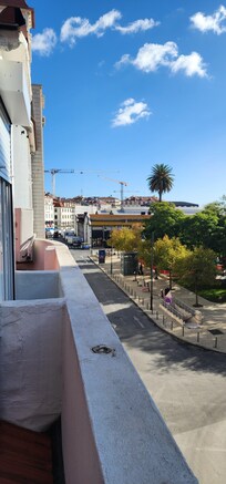 Multiple balconies were relaxing and fun to watch the city bustle.
