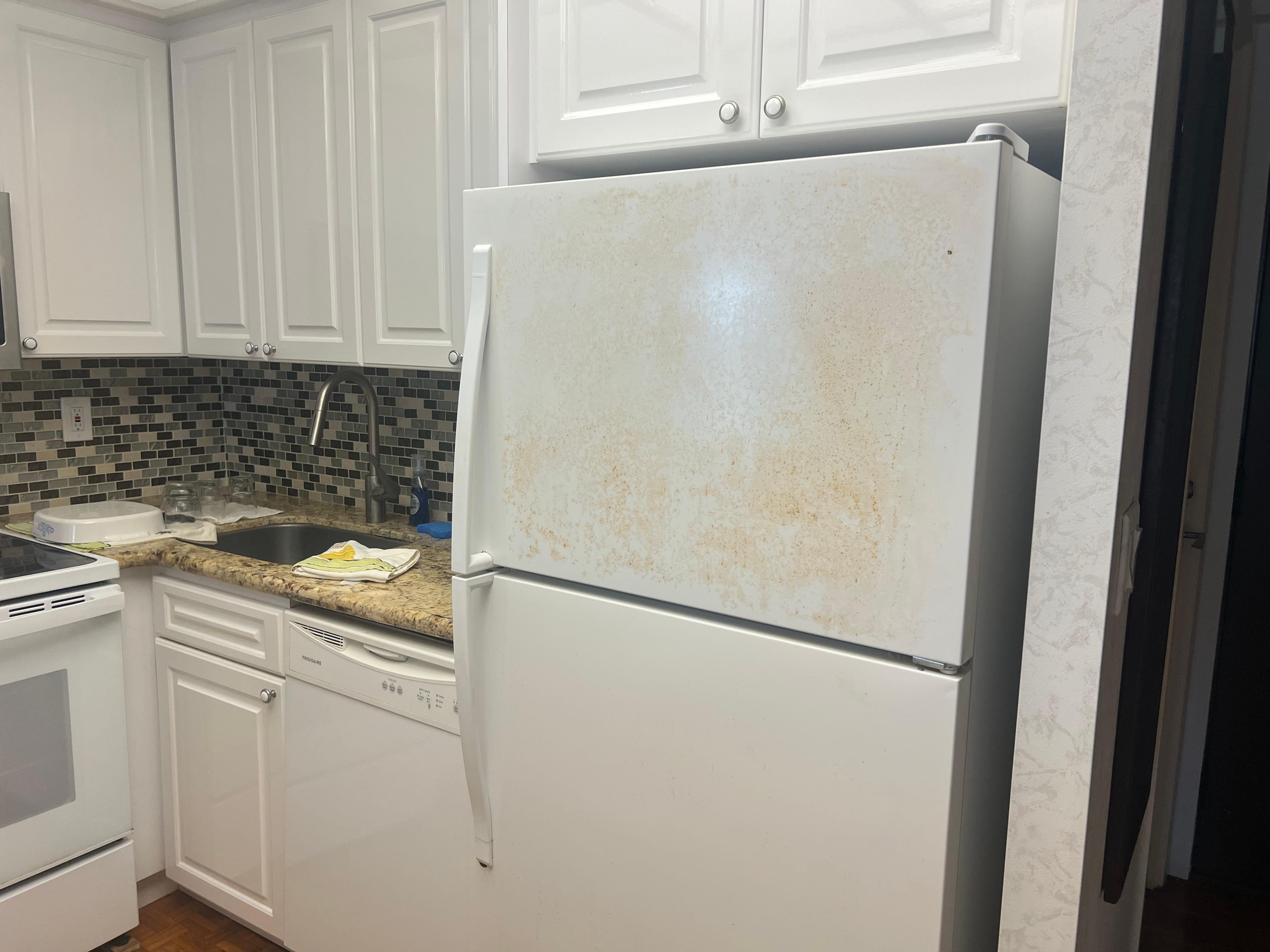 Not sure what was on the freezer door.