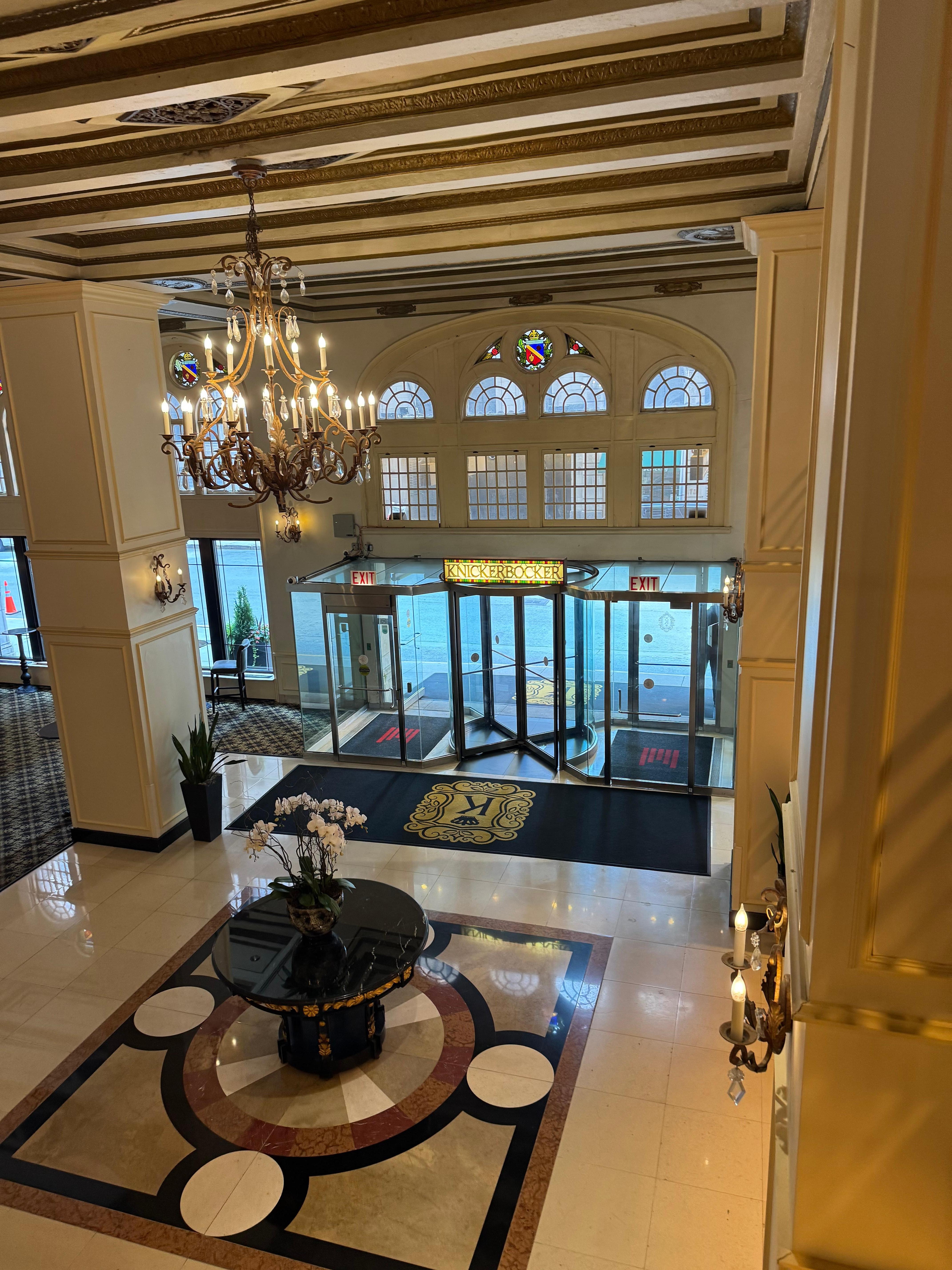 View of lobby from mezzanine 