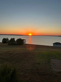 Sunset from the back porch.
