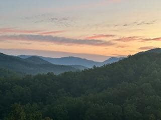 Early morning view from balcony.