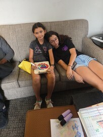 Grand girls enjoying the spacious room!