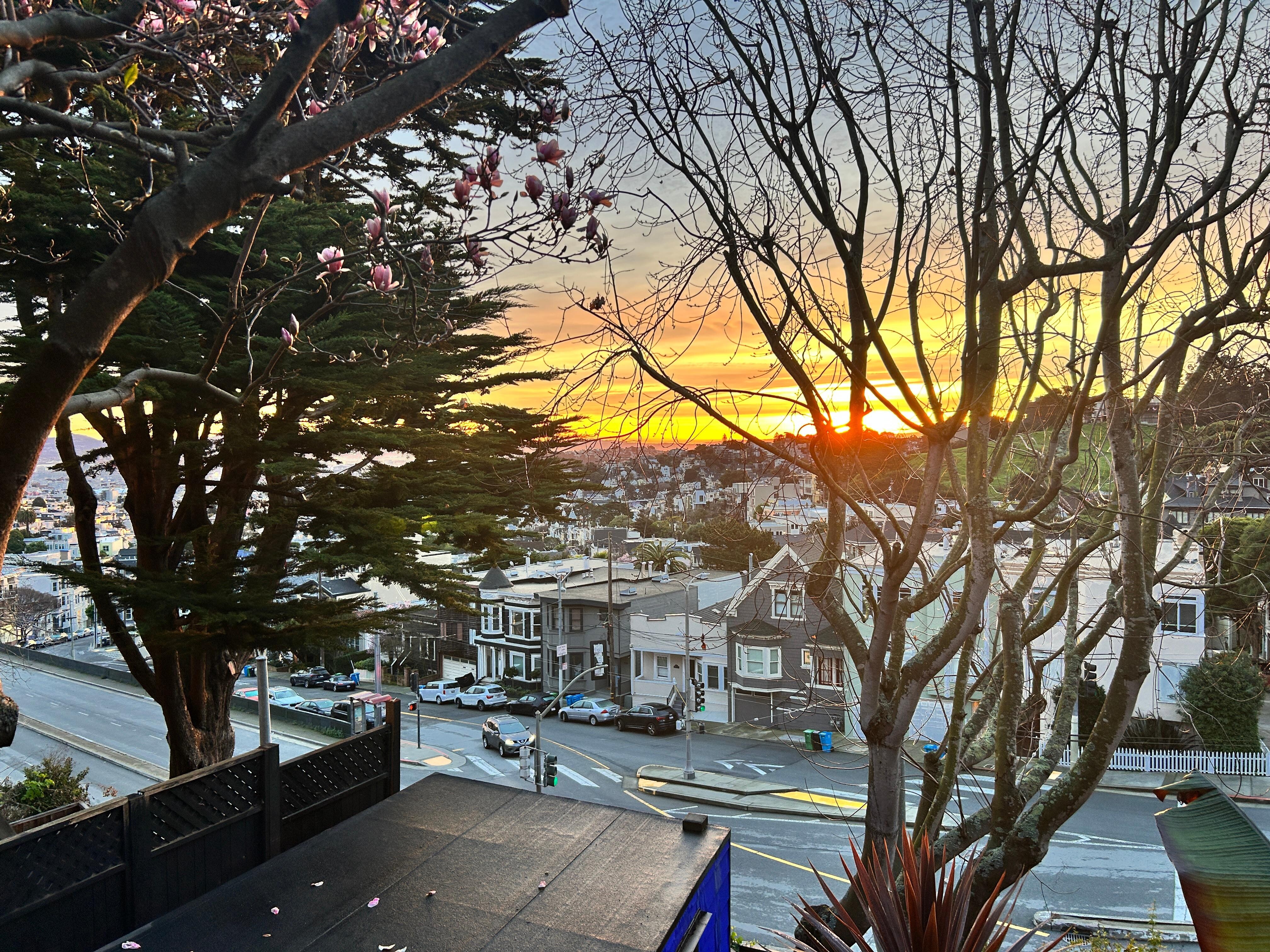 Sunrise from the balcony