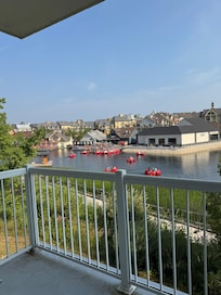 View from our room’s balcony