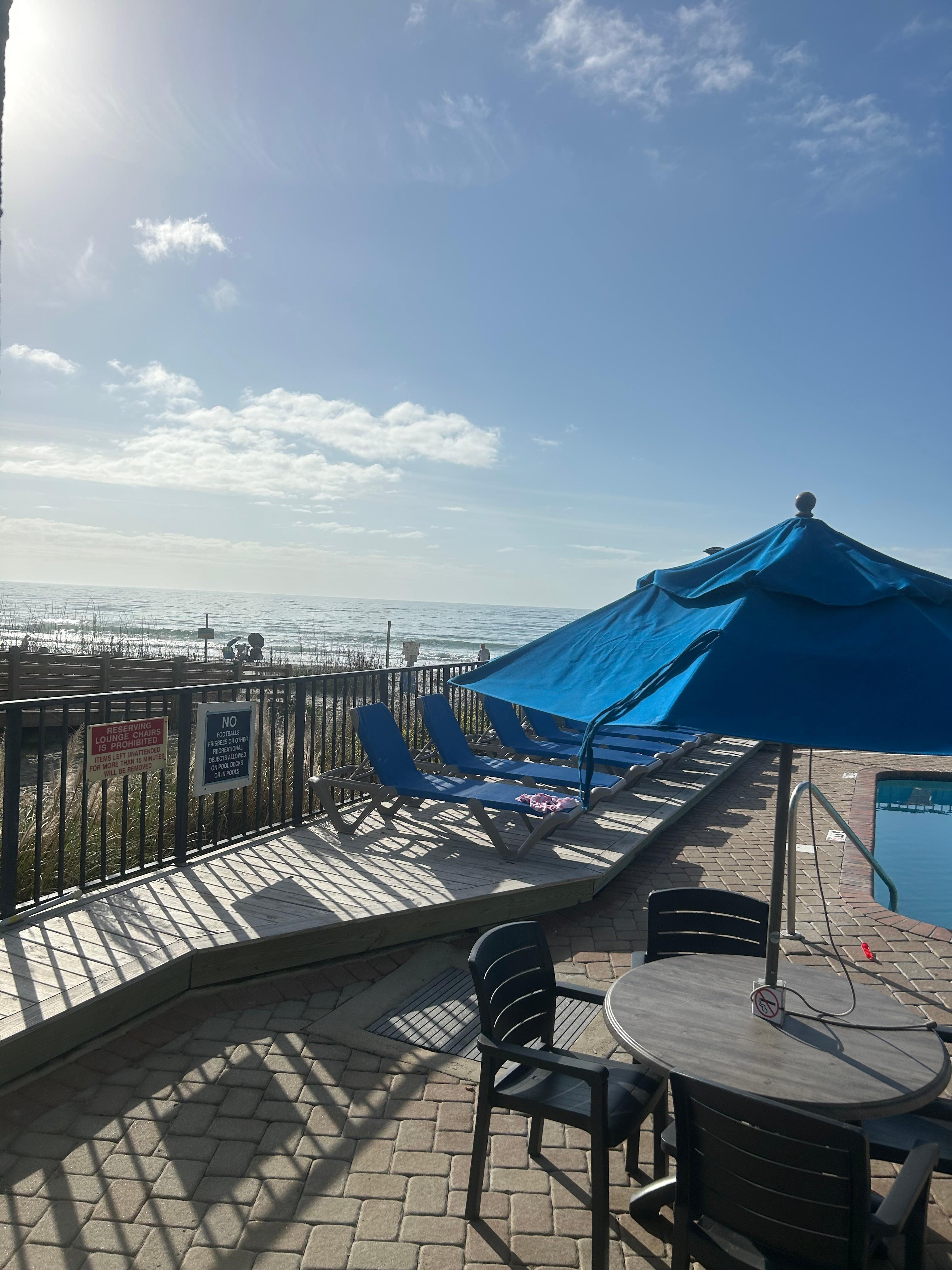 View from balcony chairs! 