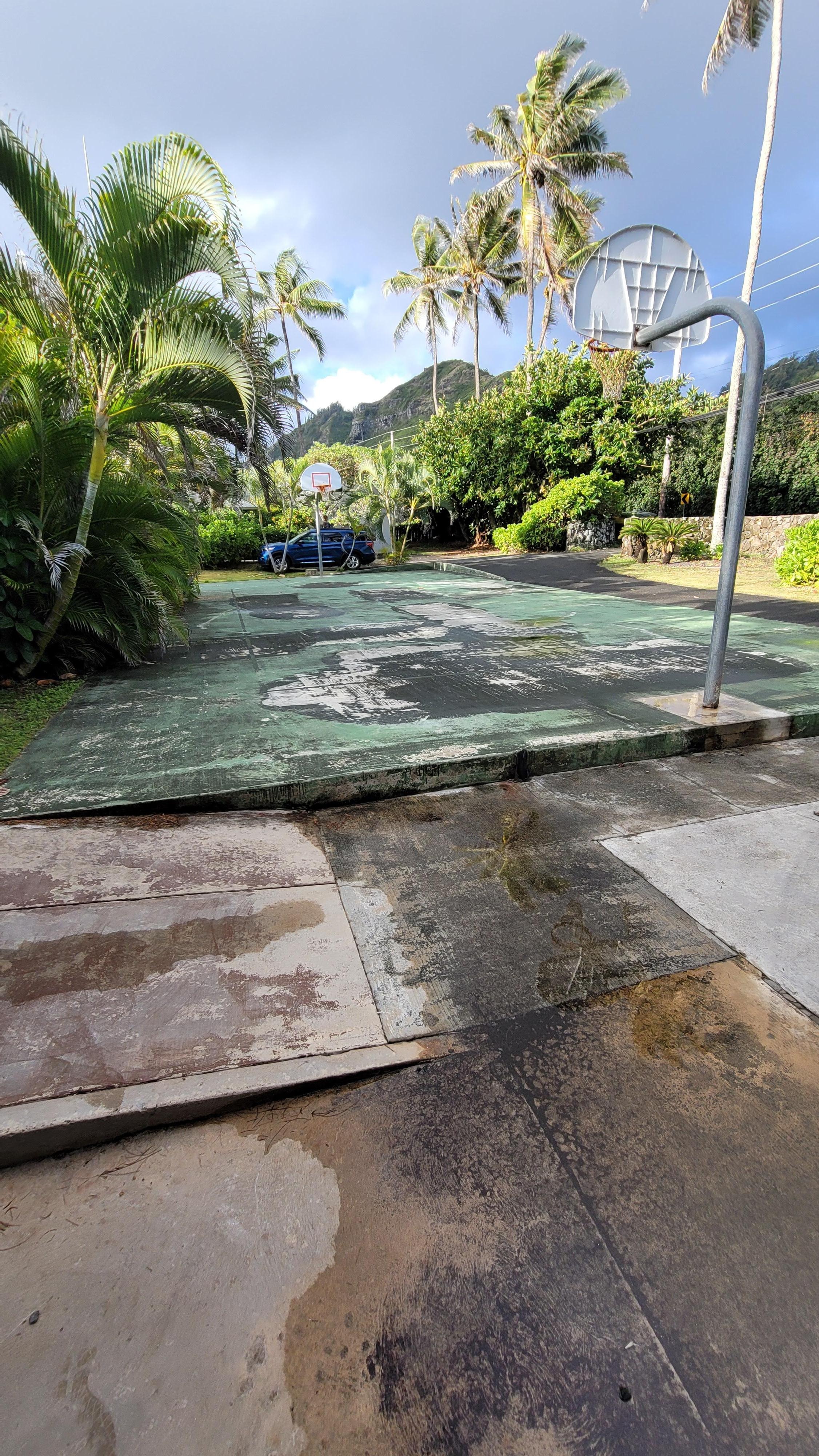 This is what the basketball court actually looks like.