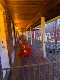 View to all balconies look so cozy