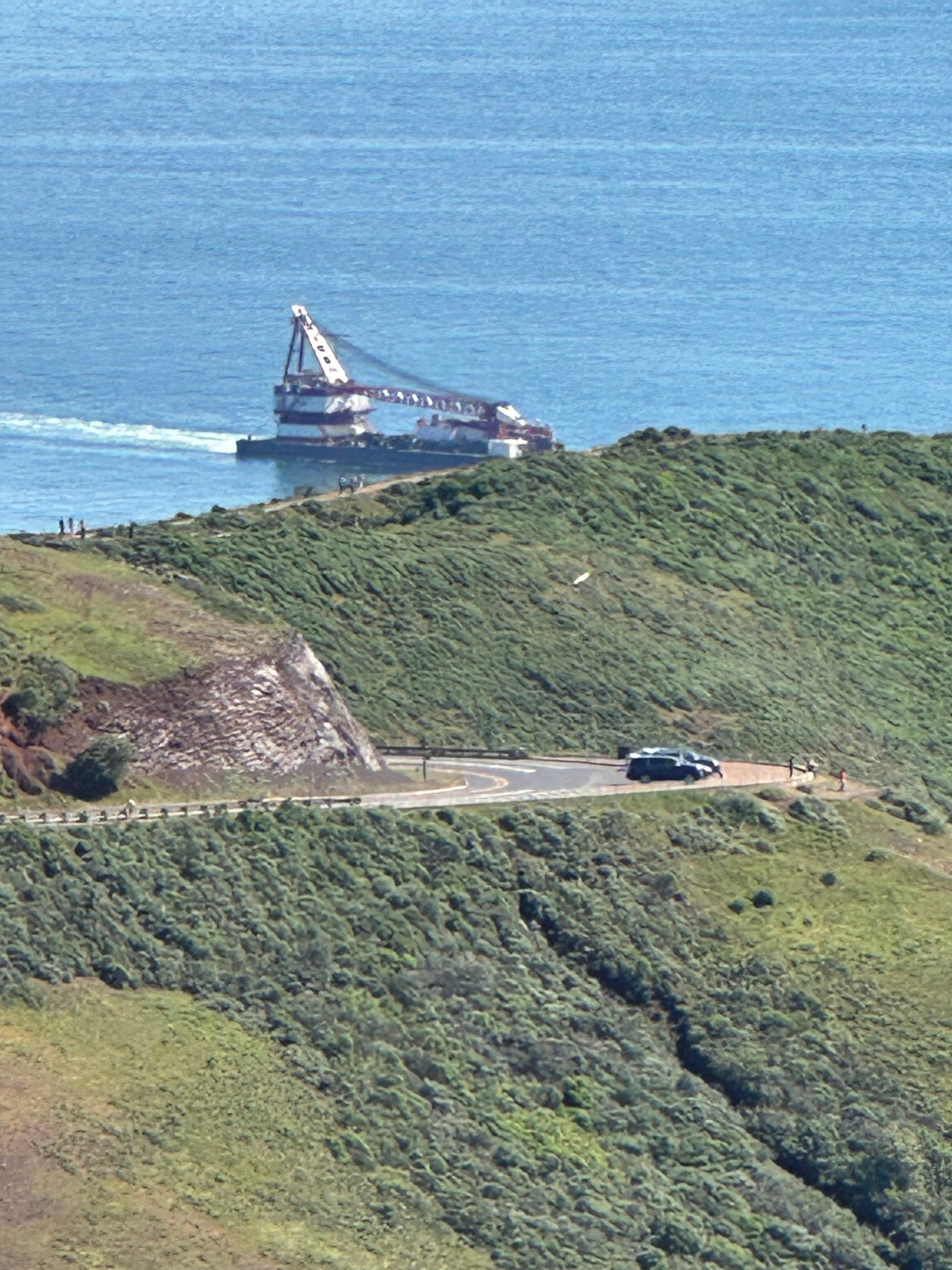 Jenner at the coast. 