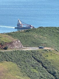 Jenner at the coast.