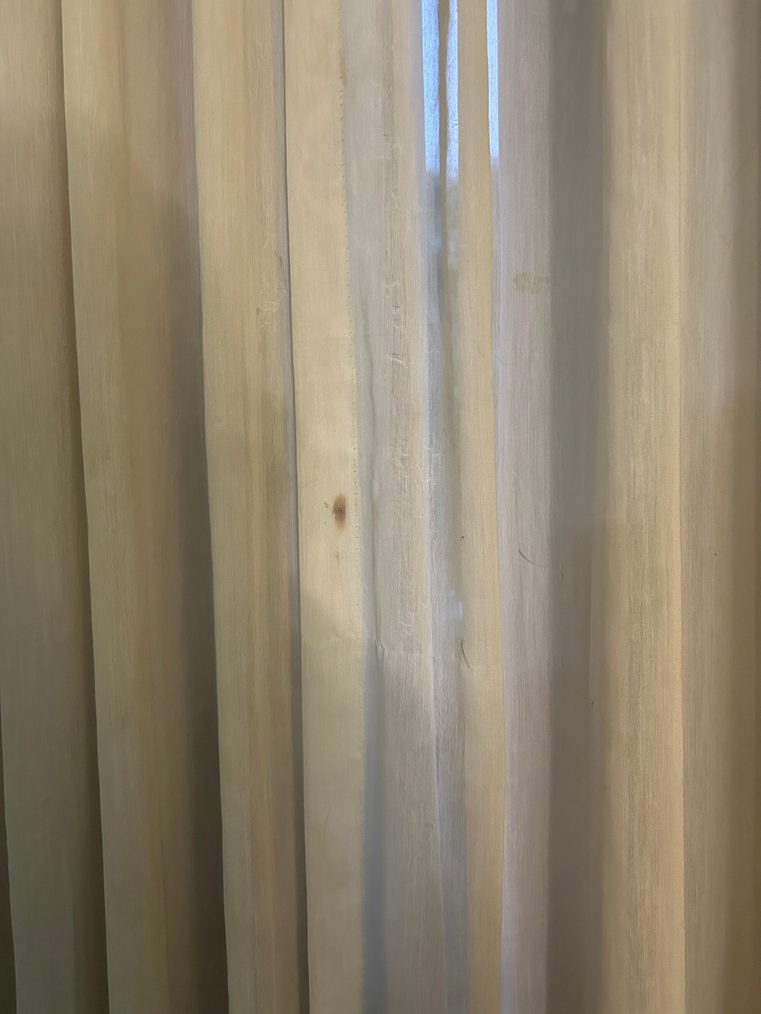 Stain on the curtain was gross 