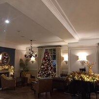 Bar area at Christmas