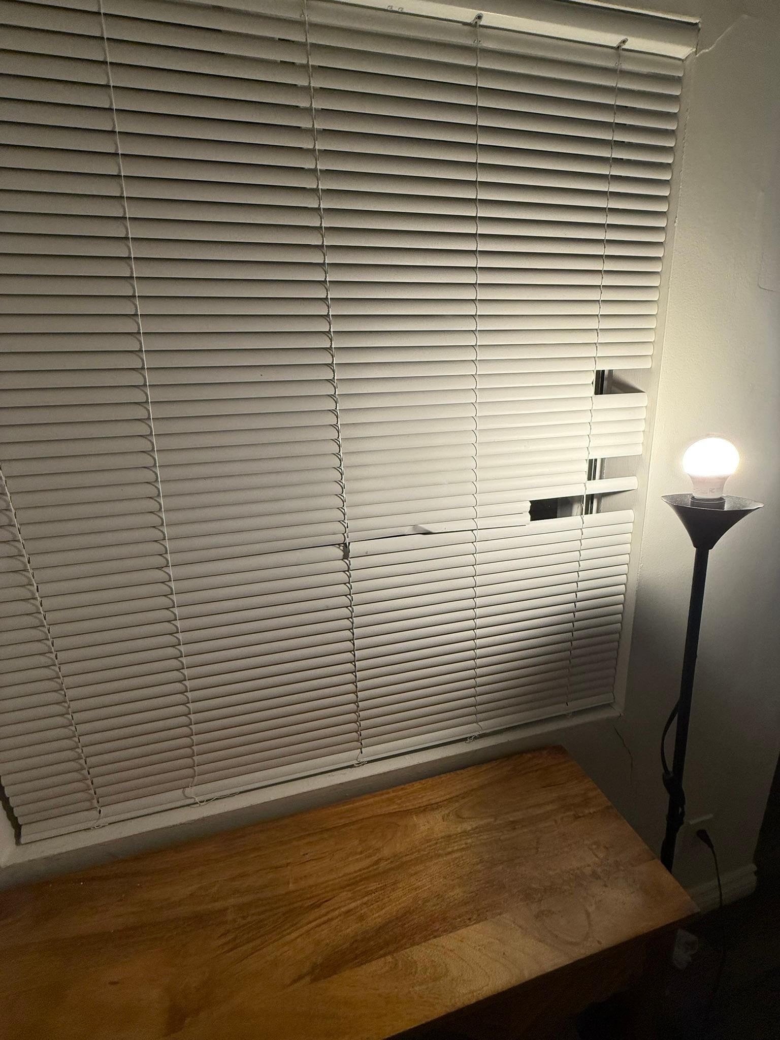 Everything  tattered and broken