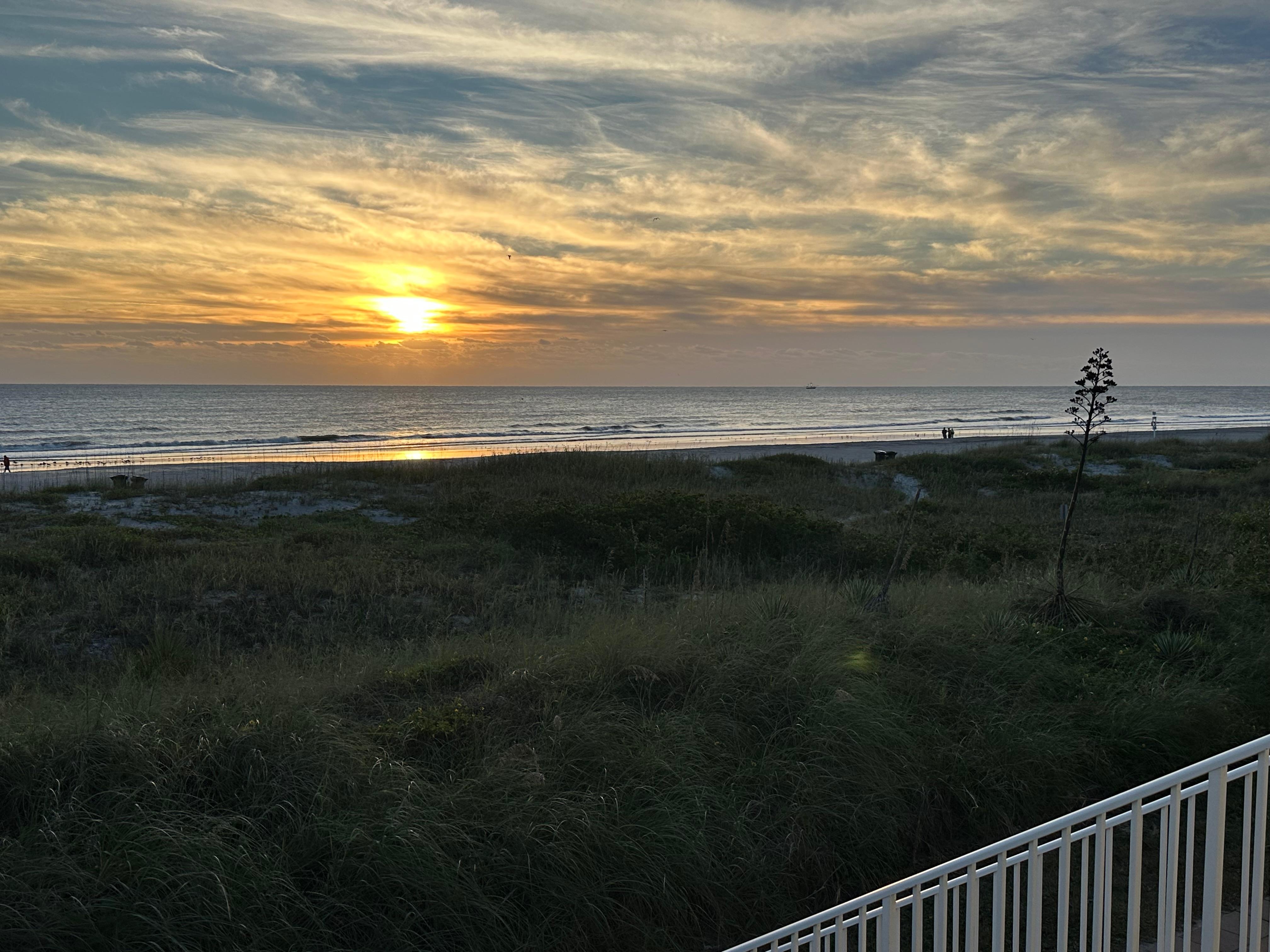 View from the balcony. 