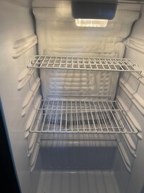 Fridge was frozen over and didn’t work to hold our fridge things