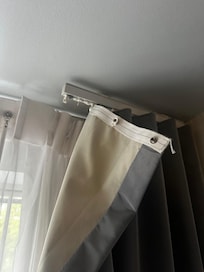 Curtains dripping