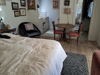 Small room with tiny kitchen