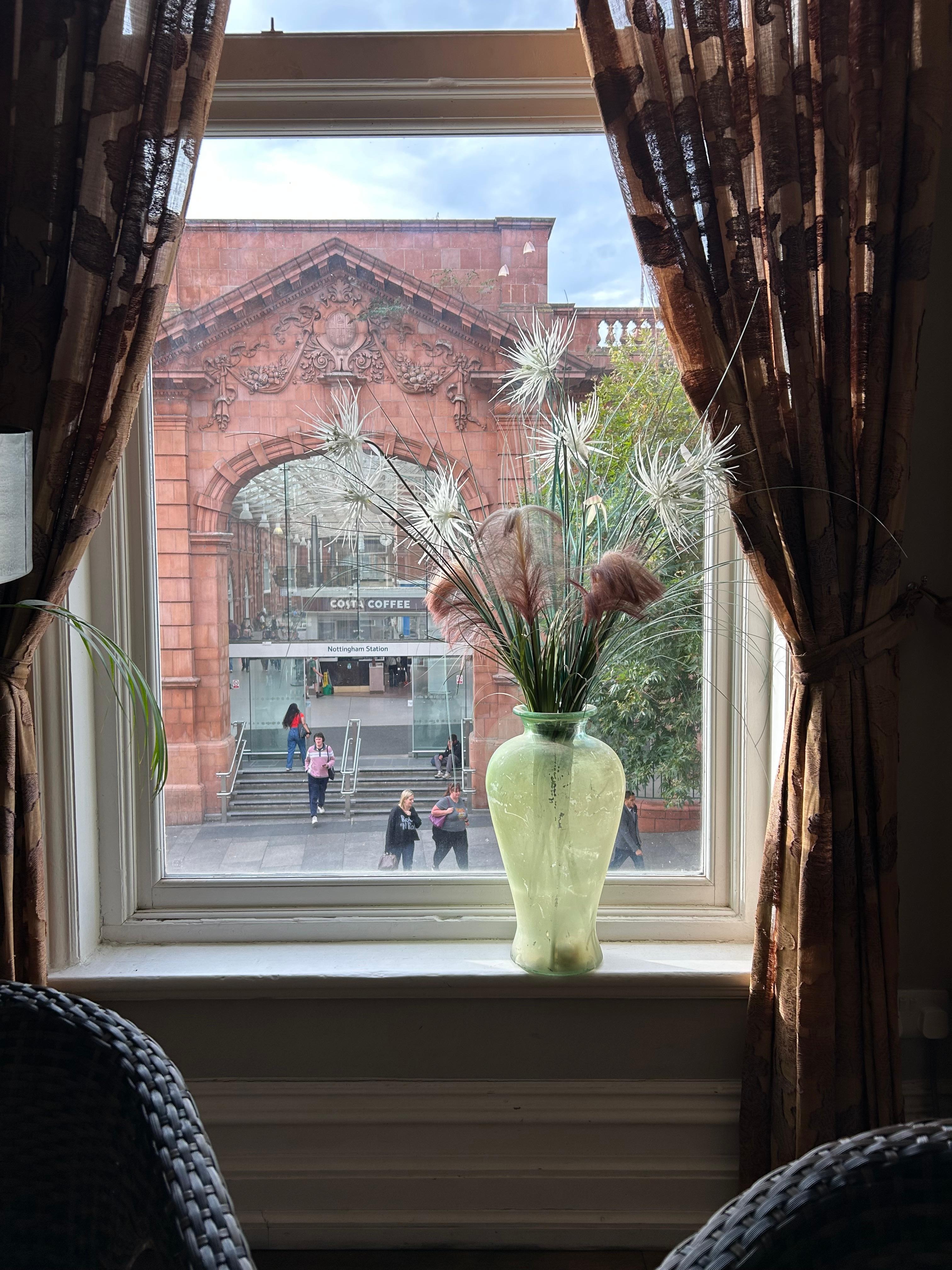 No excuse to miss your train from this hotel.