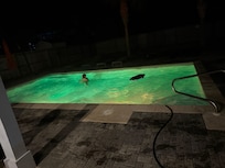 Pool at night
