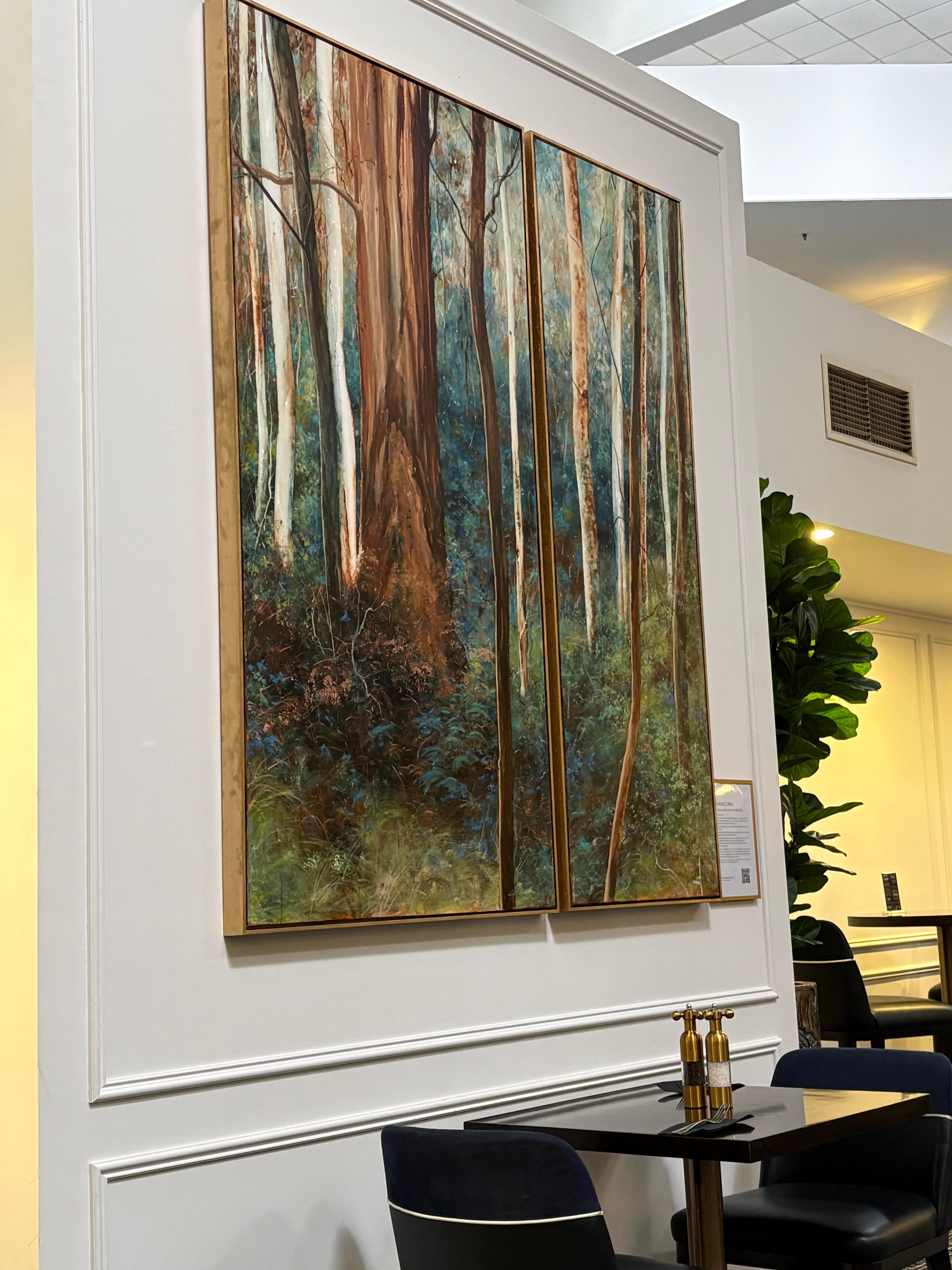 Art work in dining area 