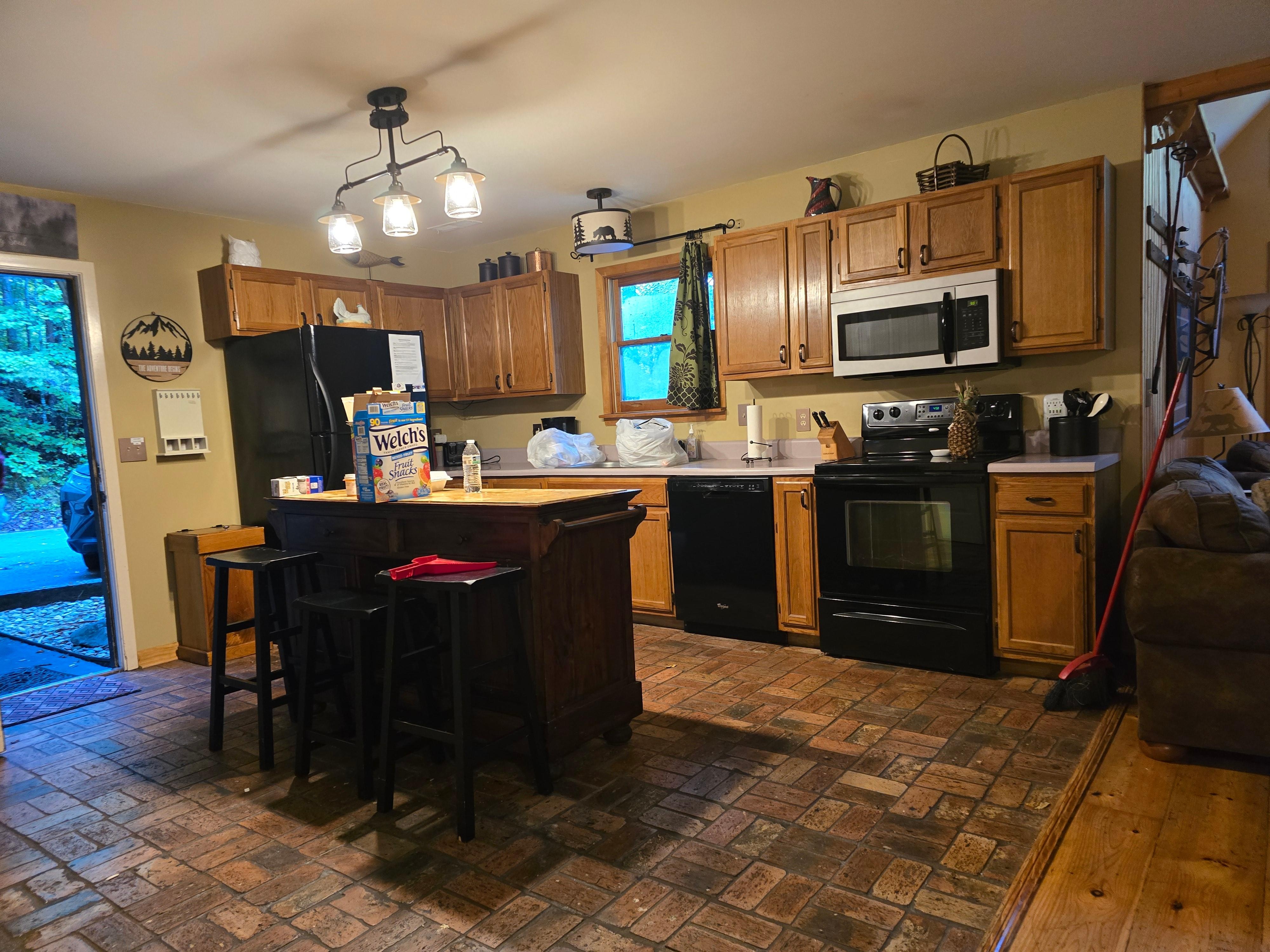 I have never seen a kitchen in a rental so well stocked.   My son found a waffle maker, so we made waffles for breakfast. 
