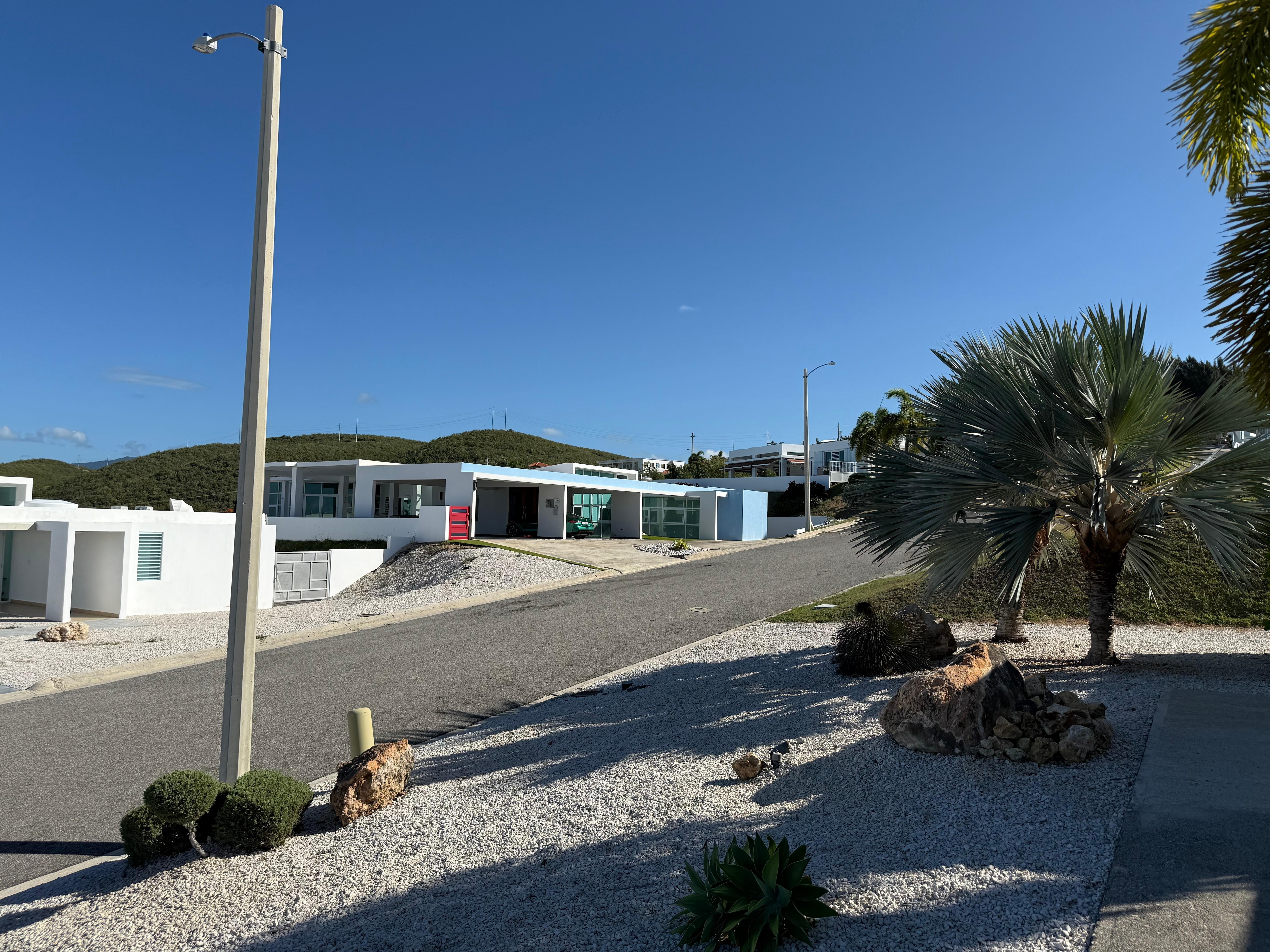 Front view from driveway out.