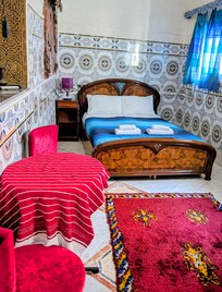 Gorgeous tile everywhere. Located in the Medina.