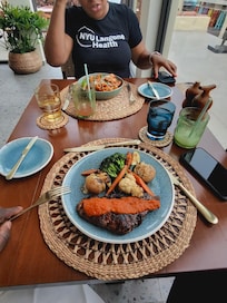 Dinner on the first night.