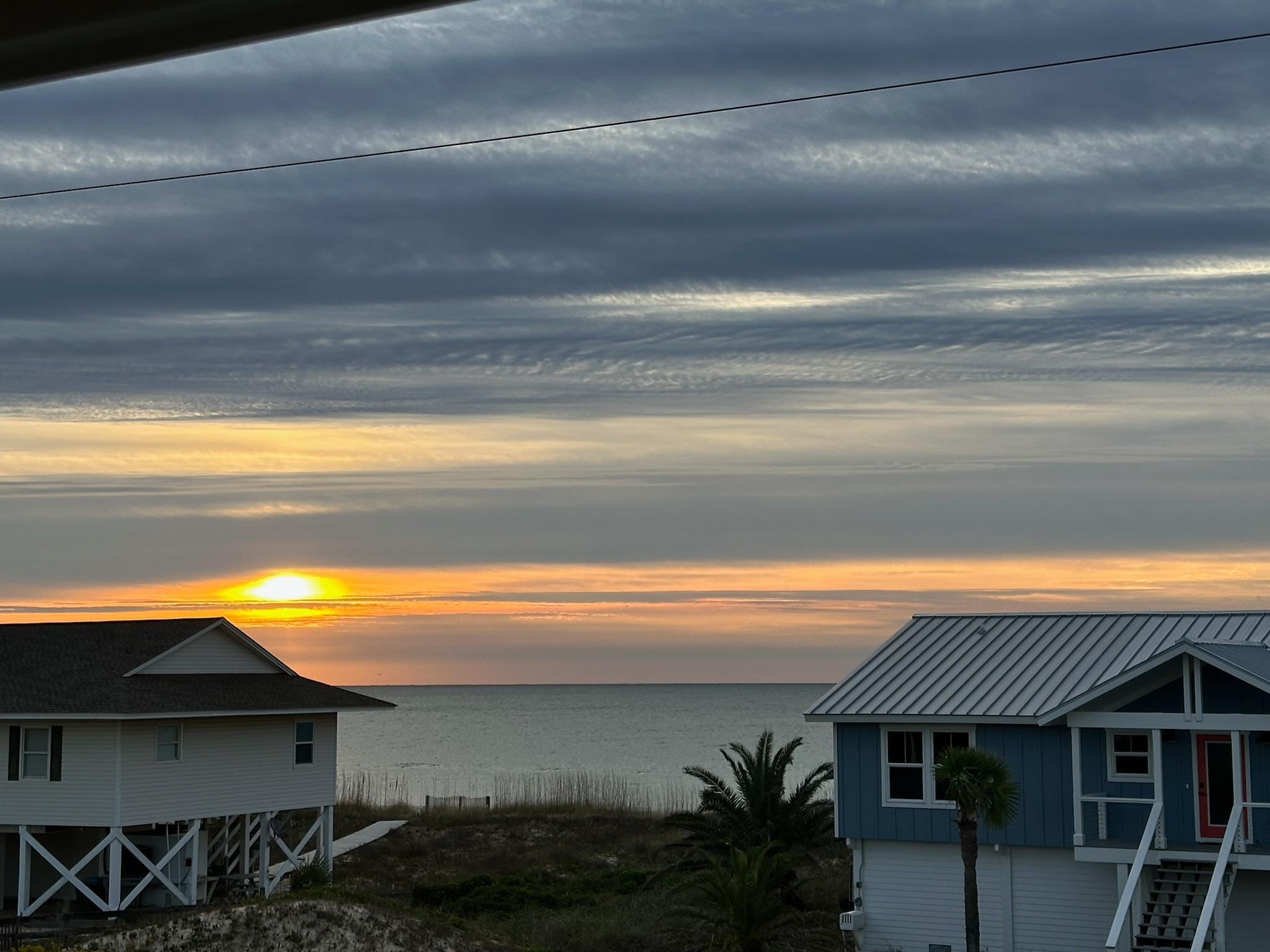 Sunrise from the deck