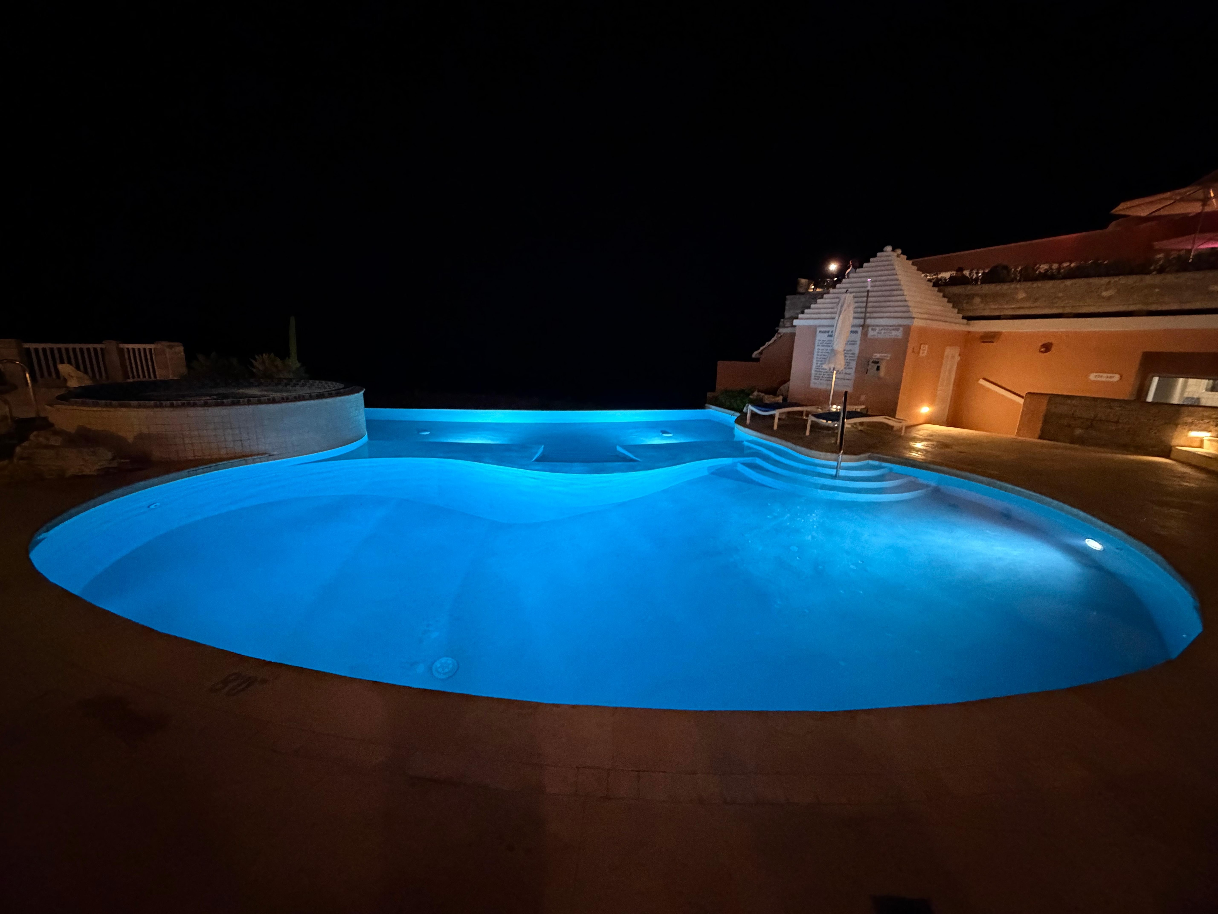 Pool at night