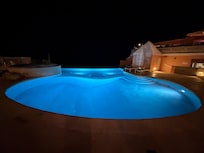Pool at night