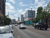 Street view out front of building