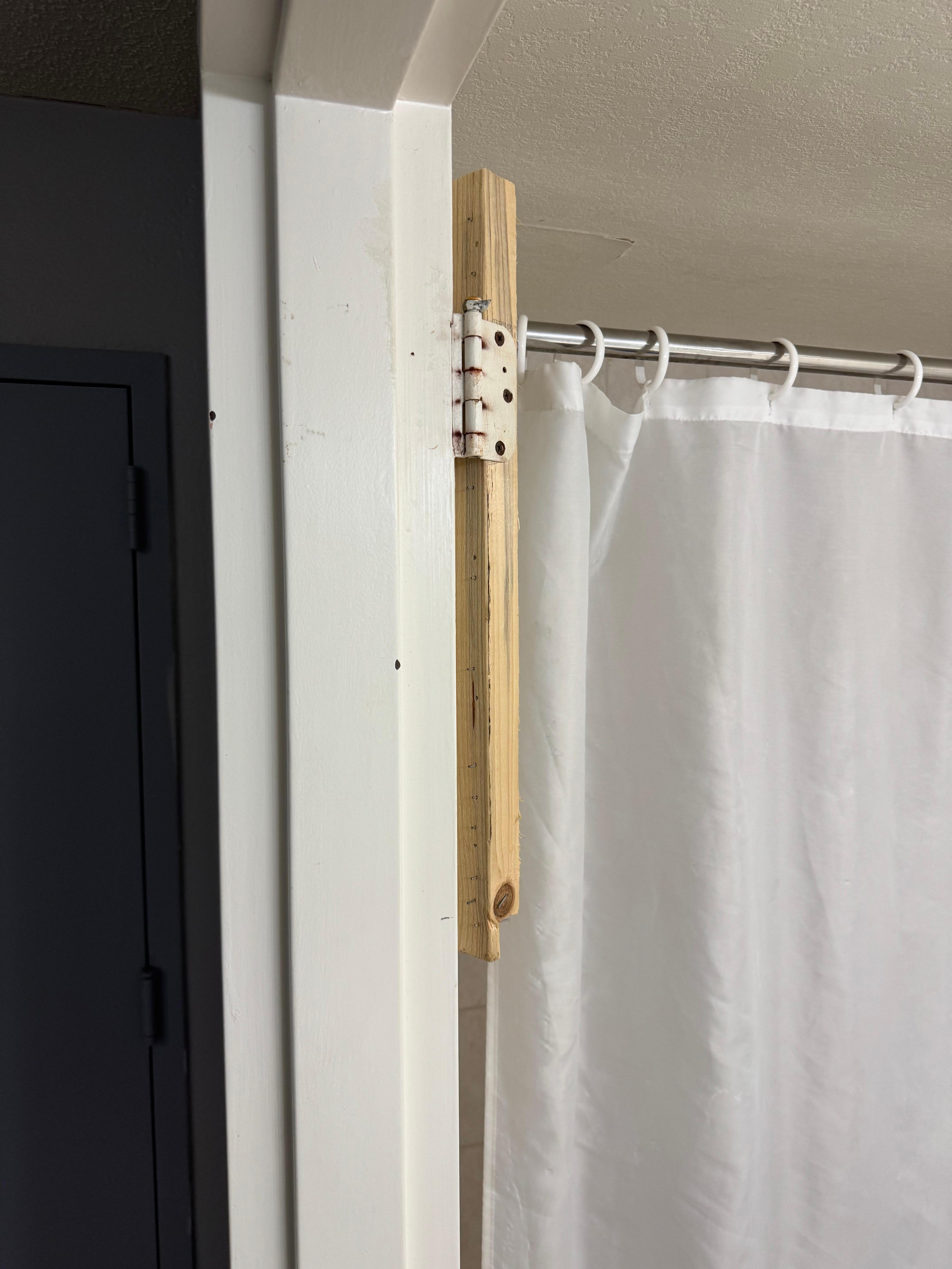 Missing bathroom door